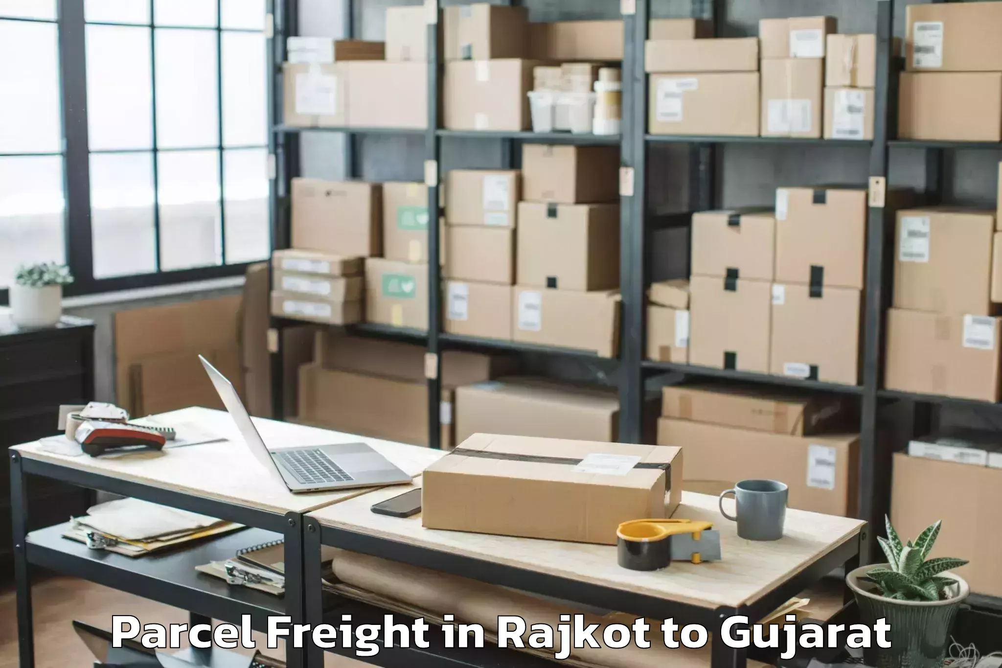 Get Rajkot to Modasa Parcel Freight